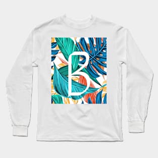 Tropical Alphabet “B” Long Sleeve T-Shirt